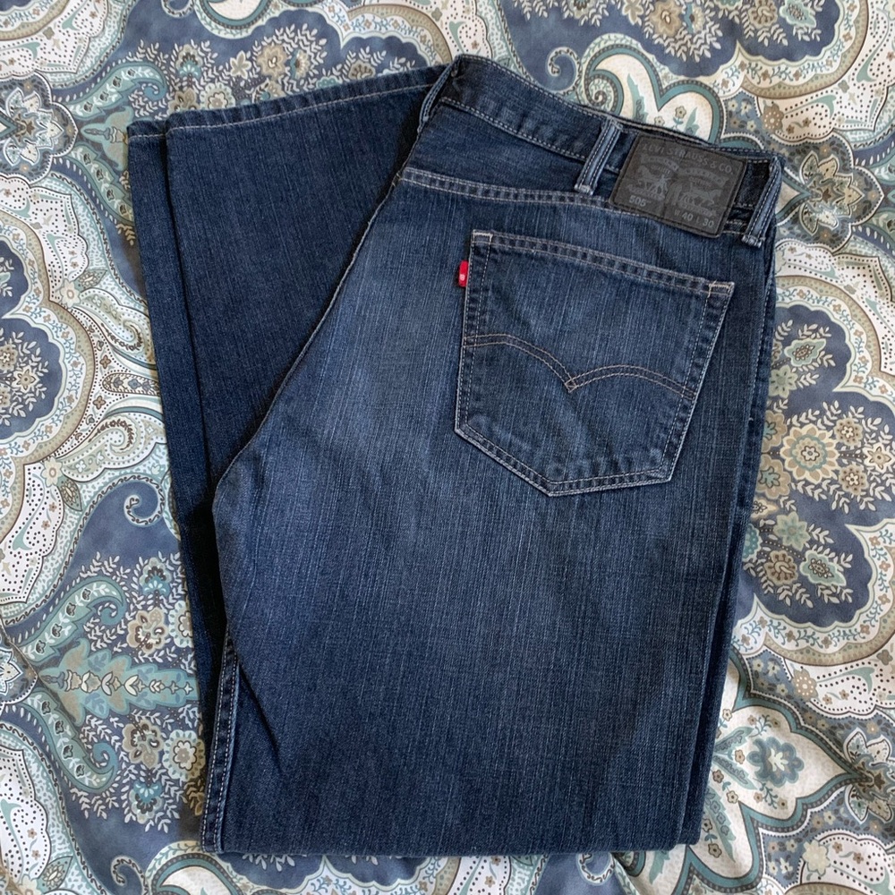 MENS Levi 505 Dark Wash Jeans